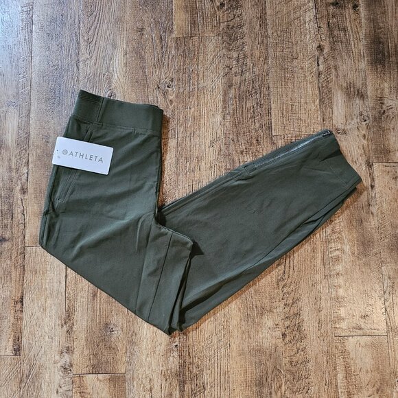 ATHLETA Brooklyn Heights Jogger in Aspen Olive, Size 4, NWT - Picture 3 of 8